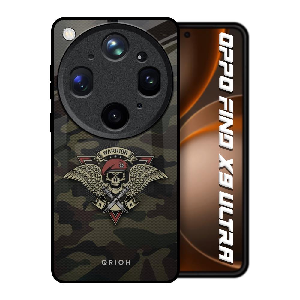 Army Warrior Oppo Find X9 Ultra 5G Glass Back Cover Online