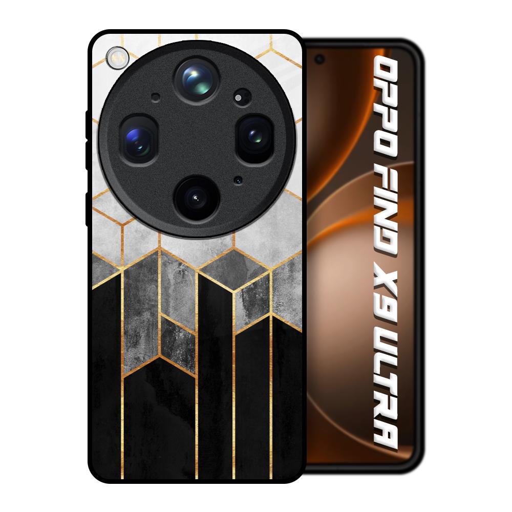 Tricolor Pattern Oppo Find X9 Ultra 5G Glass Back Cover Online