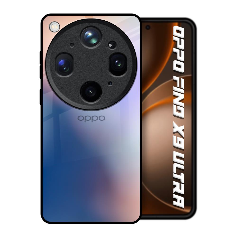 Blue Mauve Gradient Oppo Find X9 Ultra 5G Glass Back Cover Online