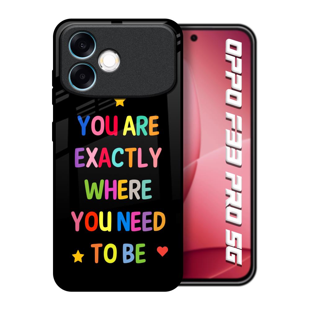 Magical Words Oppo F33 Pro 5G Glass Back Cover Online