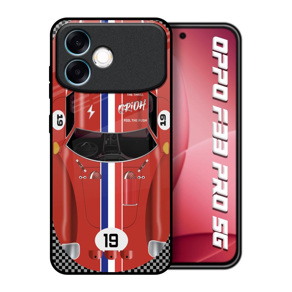 Racing Vintage Oppo F33 Pro 5G Glass Back Cover Online