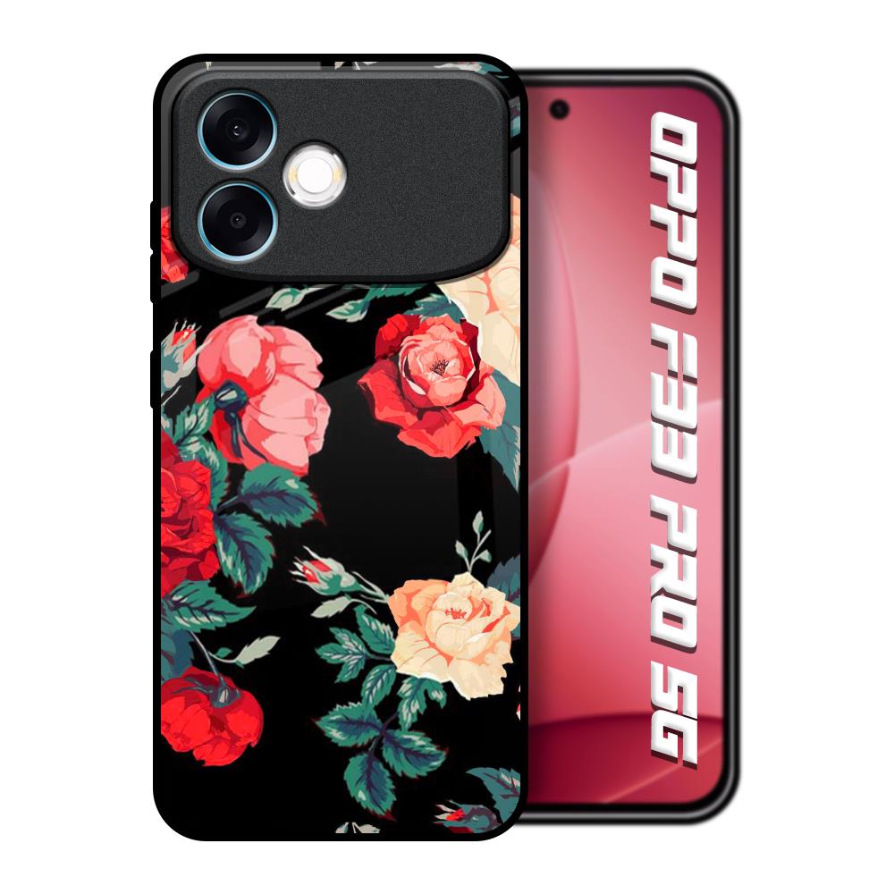 Floral Bunch Oppo F33 Pro 5G Glass Back Cover Online