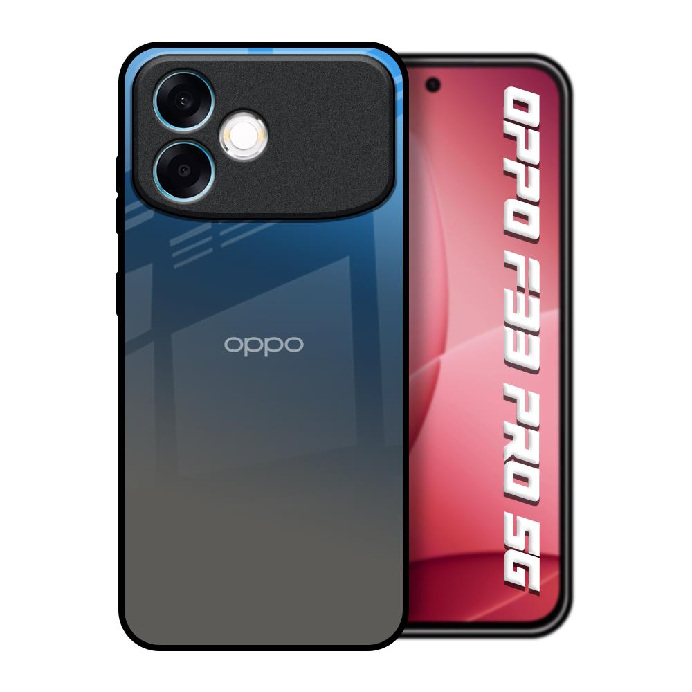 Blue Grey Ombre Oppo F33 Pro 5G Glass Back Cover Online