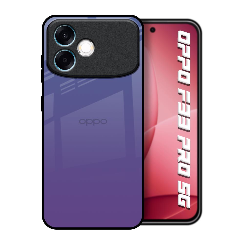 Indigo Pastel Oppo F33 Pro 5G Glass Back Cover Online