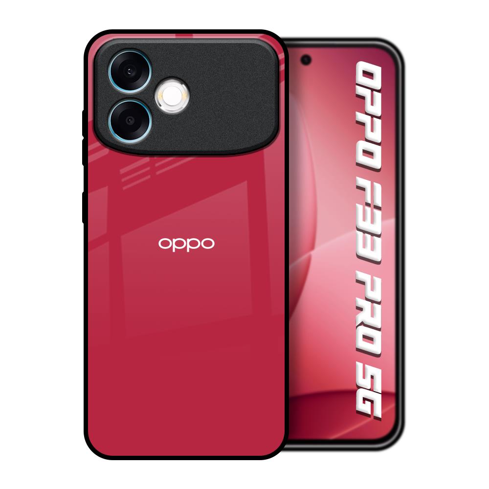 Solo Maroon Oppo F33 Pro 5G Glass Back Cover Online