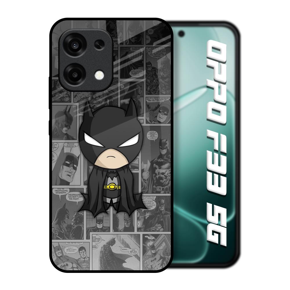 Cartoon Art Oppo F33 5G Glass Back Cover Online