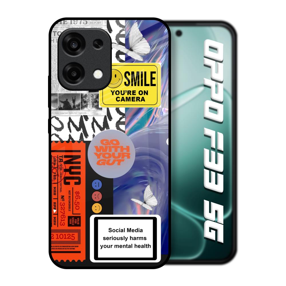 Smile for Camera Oppo F33 5G Glass Back Cover Online