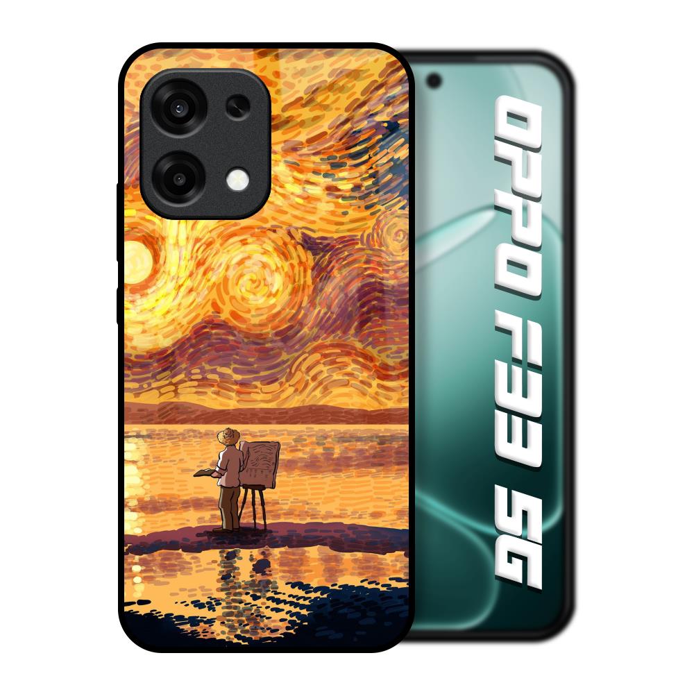 Sunset Vincent Oppo F33 5G Glass Back Cover Online