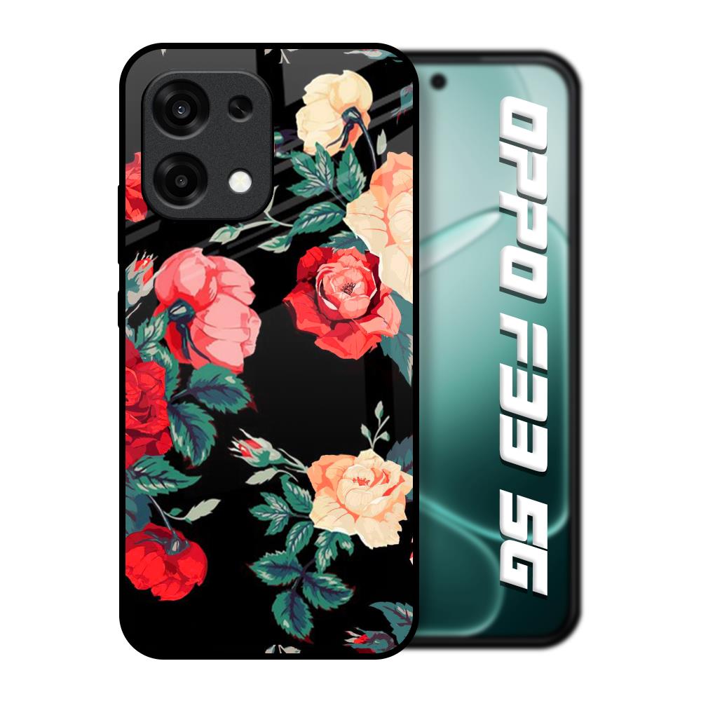 Floral Bunch Oppo F33 5G Glass Back Cover Online
