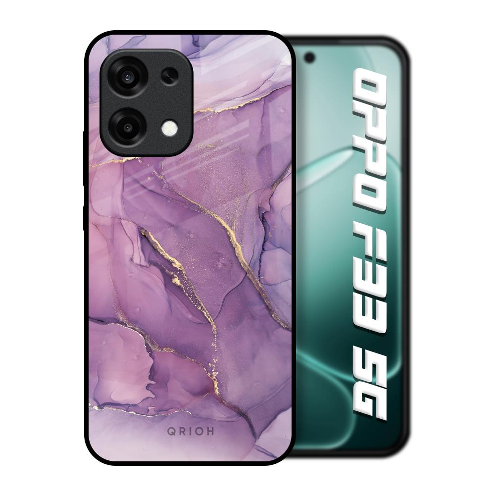 Purple Gold Marble Oppo F33 5G Glass Back Cover Online