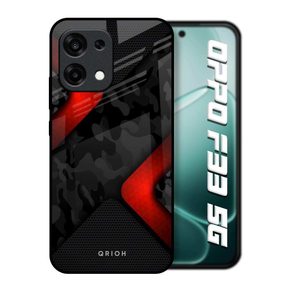 Modern Camo Abstract Oppo F33 5G Glass Back Cover Online