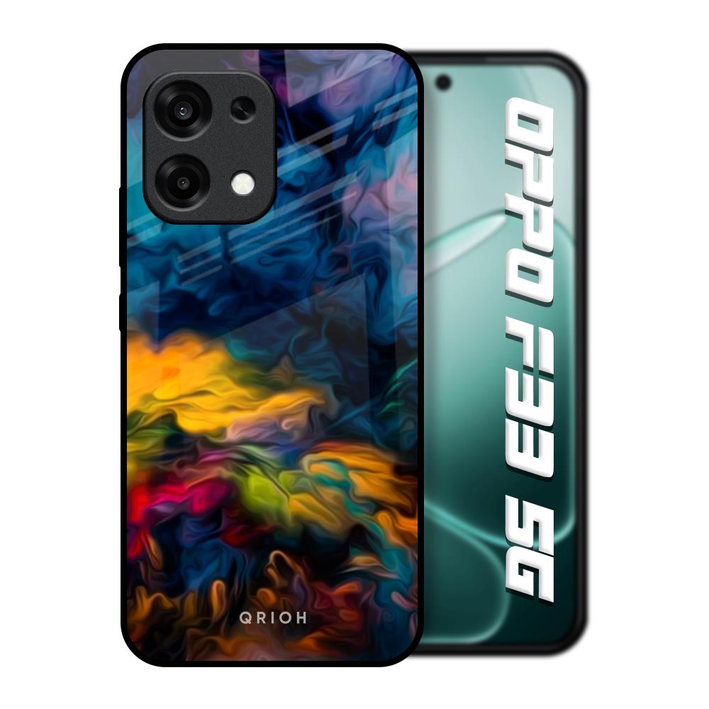 Multicolor Oil Painting Oppo F33 5G Glass Back Cover Online