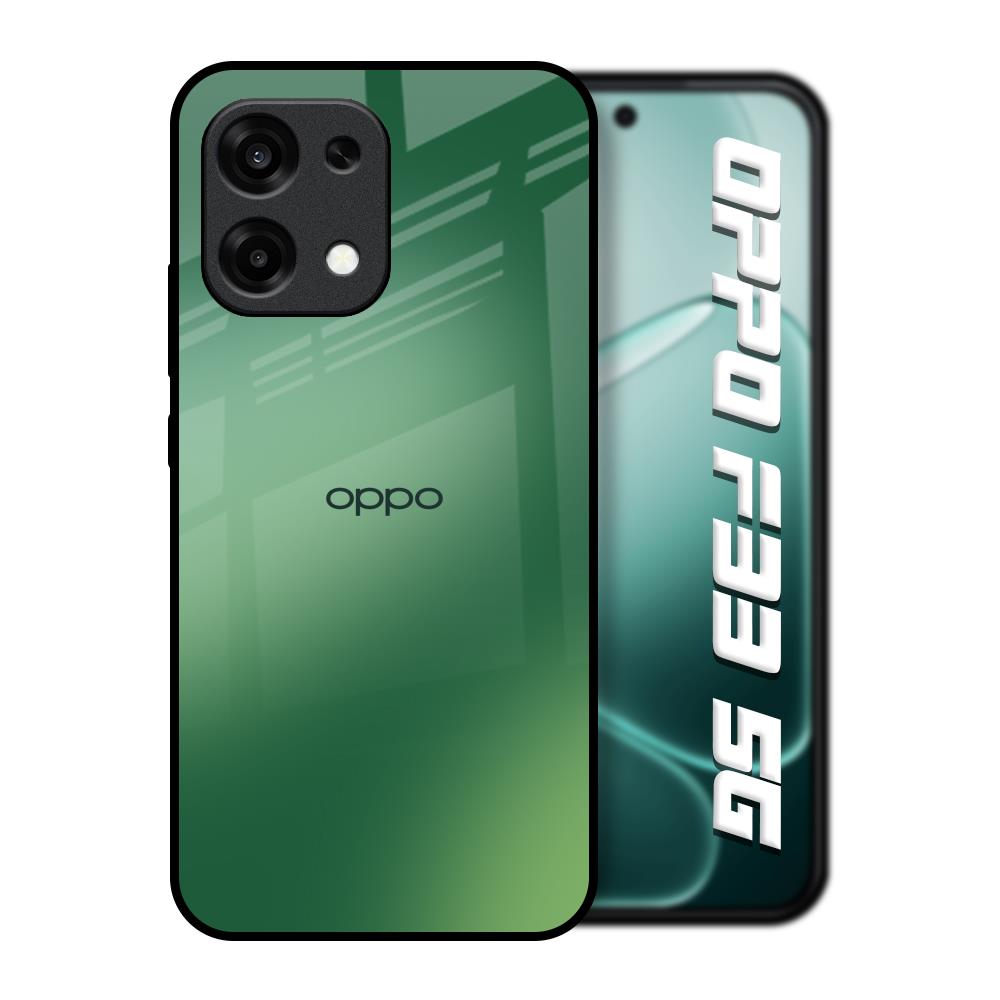 Green Grunge Texture Oppo F33 5G Glass Back Cover Online