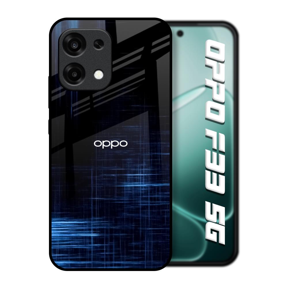 Blue Scratch Oppo F33 5G Glass Back Cover Online