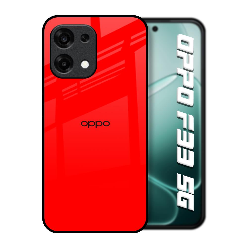 Blood Red Oppo F33 5G Glass Back Cover Online