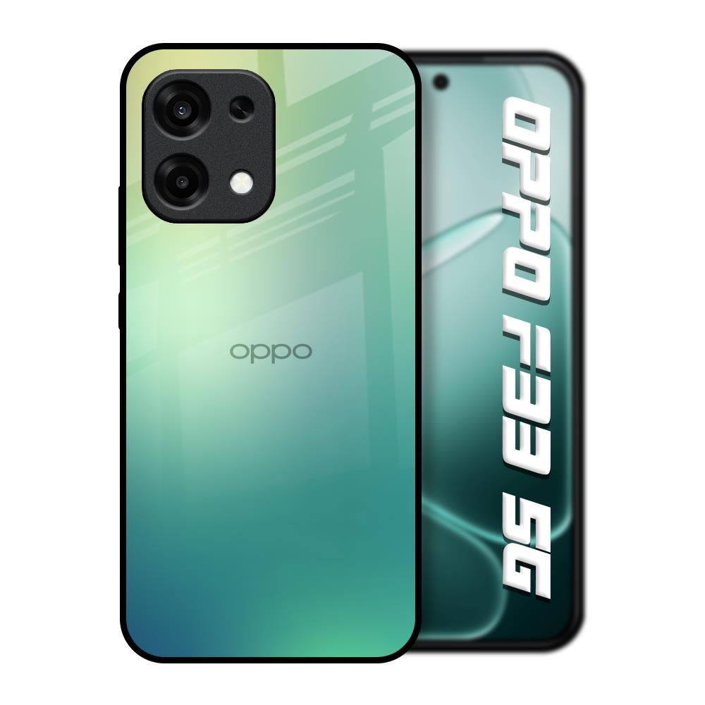Dusty Green Oppo F33 5G Glass Back Cover Online