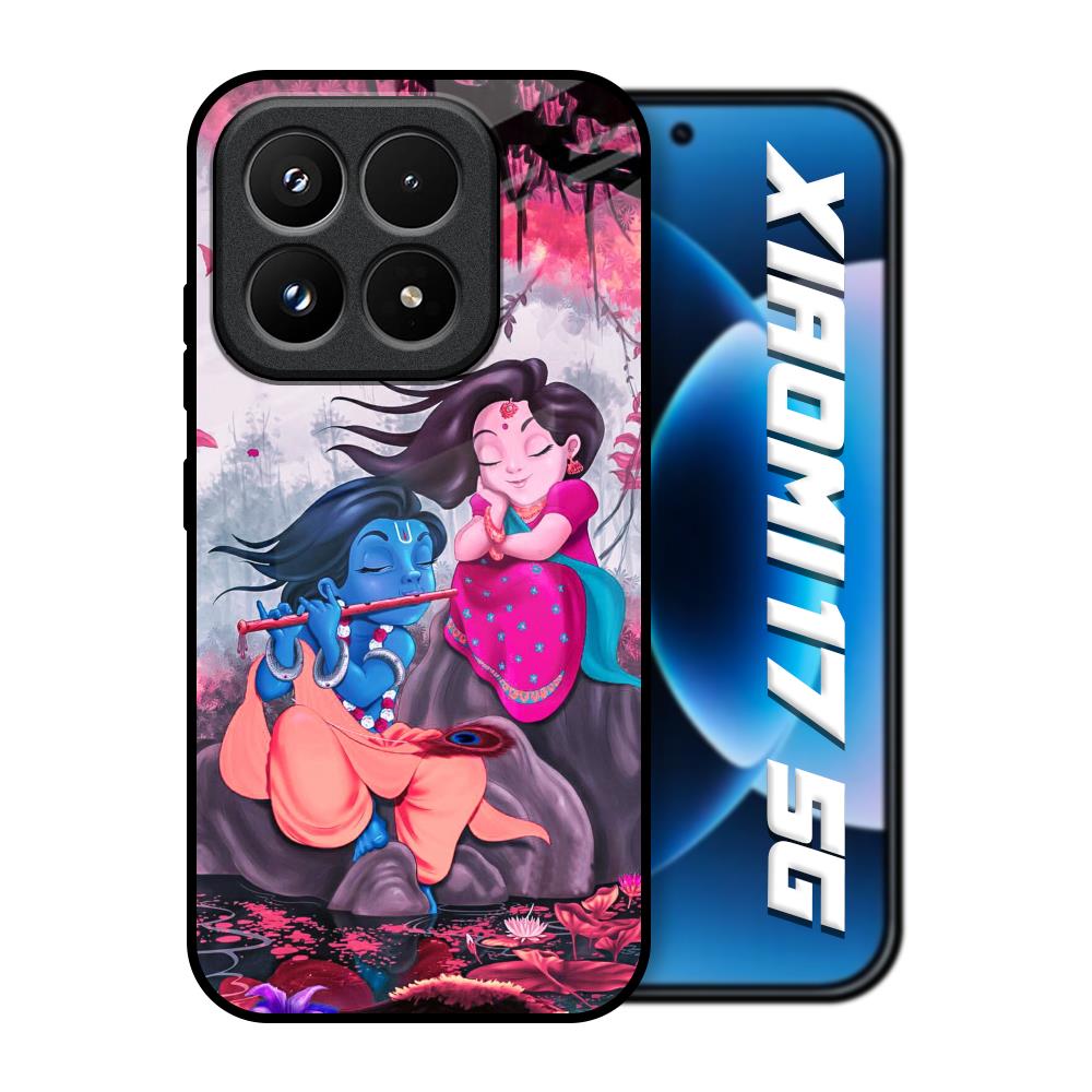Radha Krishna Art Xiaomi 17 5G Glass Back Cover Online