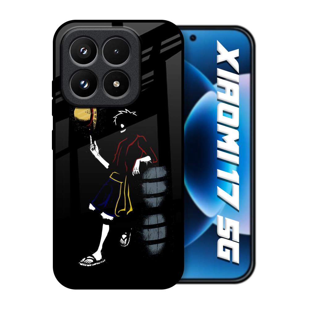 Luffy Line Art Xiaomi 17 5G Glass Back Cover Online
