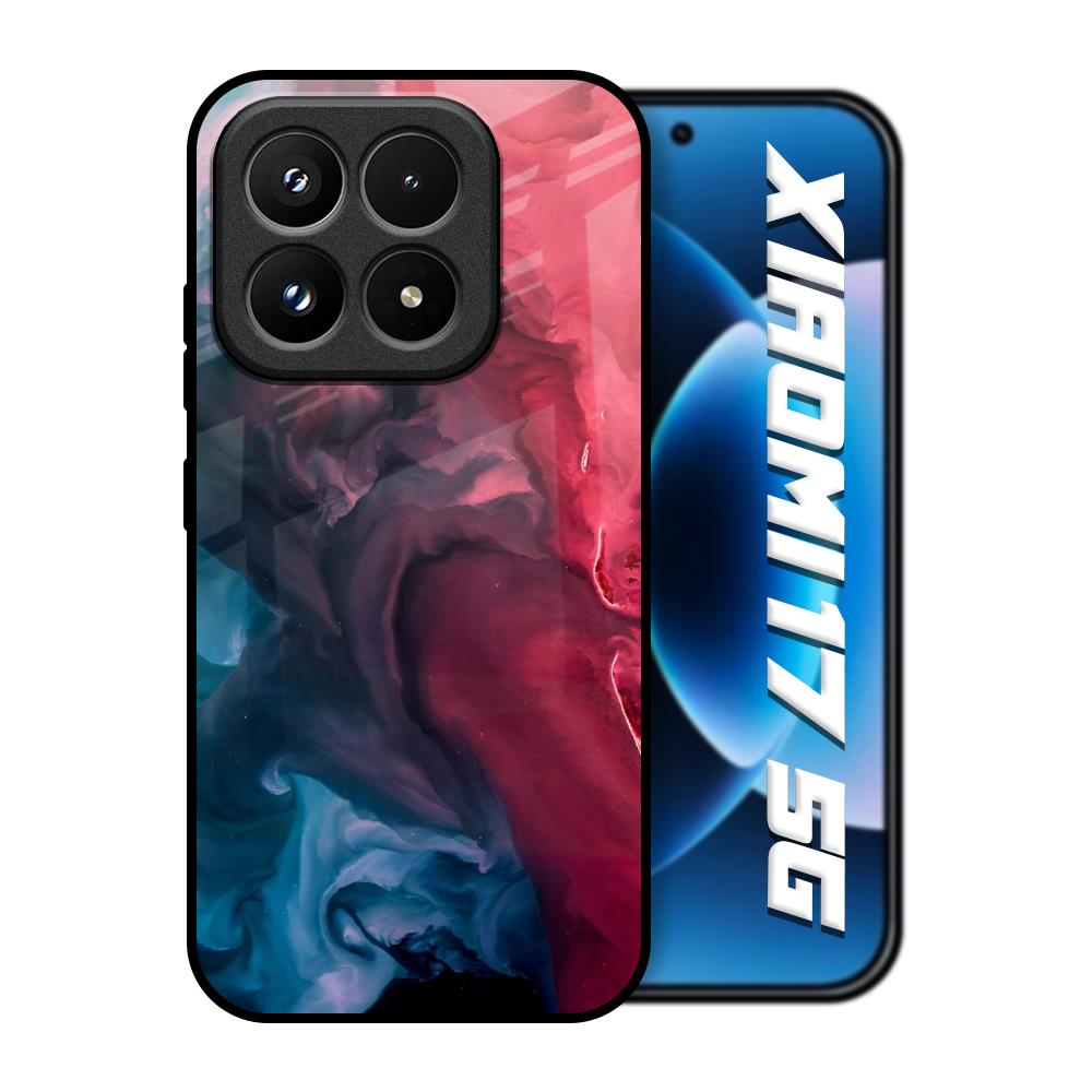 Blue & Red Smoke Xiaomi 17 5G Glass Back Cover Online