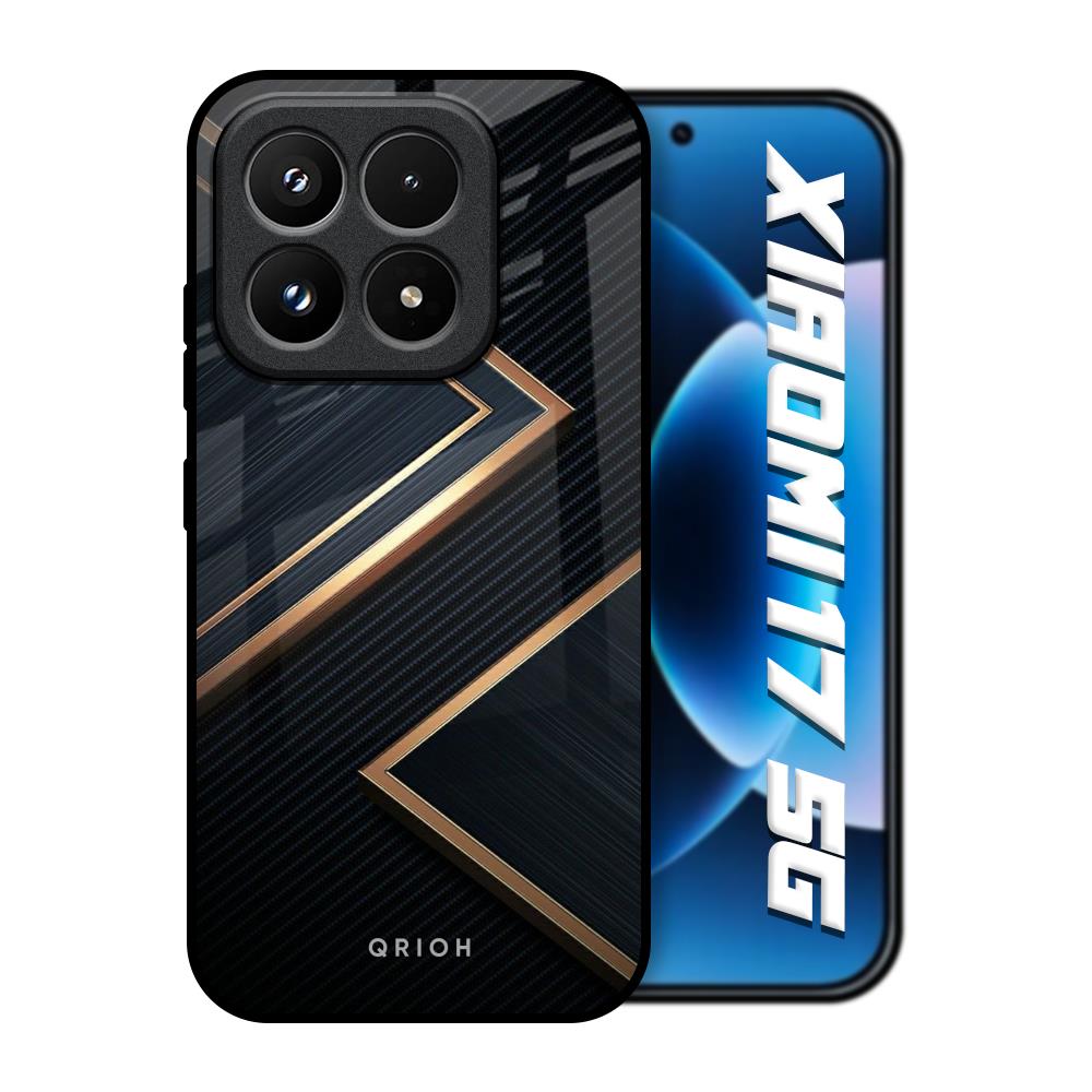 Sleek Golden & Navy Xiaomi 17 5G Glass Back Cover Online