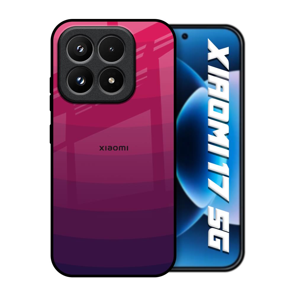 Wavy Pink Pattern Xiaomi 17 5G Glass Back Cover Online