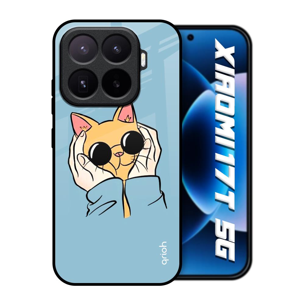 Adorable Cute Kitty Xiaomi 17T 5G Glass Back Cover Online