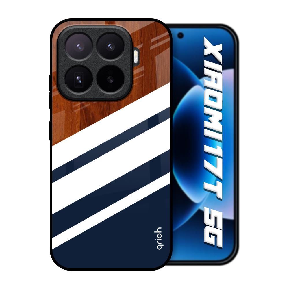 Bold Stripes Xiaomi 17T 5G Glass Back Cover Online