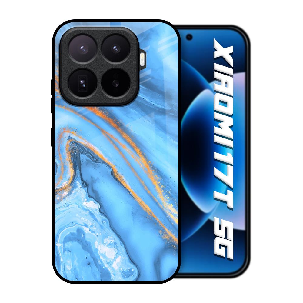 Vibrant Blue Marble Xiaomi 17T 5G Glass Back Cover Online