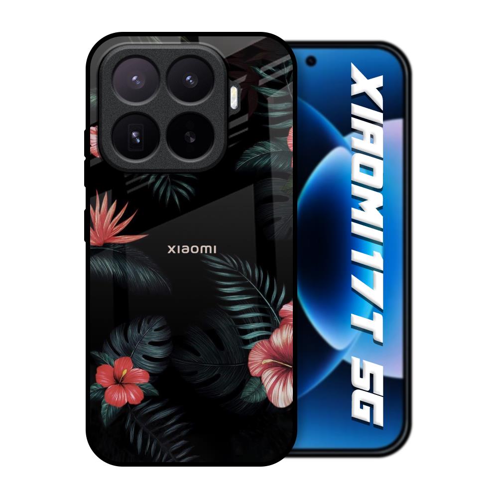 Tropical Art Flower Xiaomi 17T 5G Glass Back Cover Online
