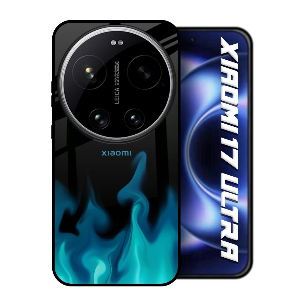 Teal Flames Xiaomi 17 Ultra 5G Glass Back Cover Online