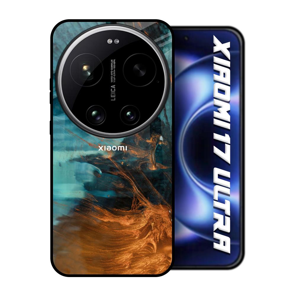 Golden Splash Xiaomi 17 Ultra 5G Glass Back Cover Online