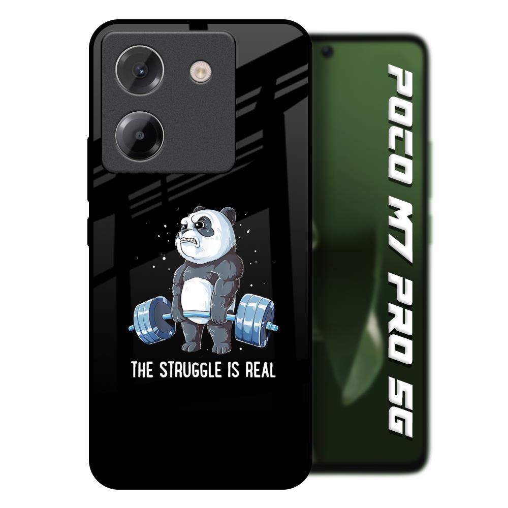 Real Struggle Poco M7 Pro 5G Glass Back Cover Online