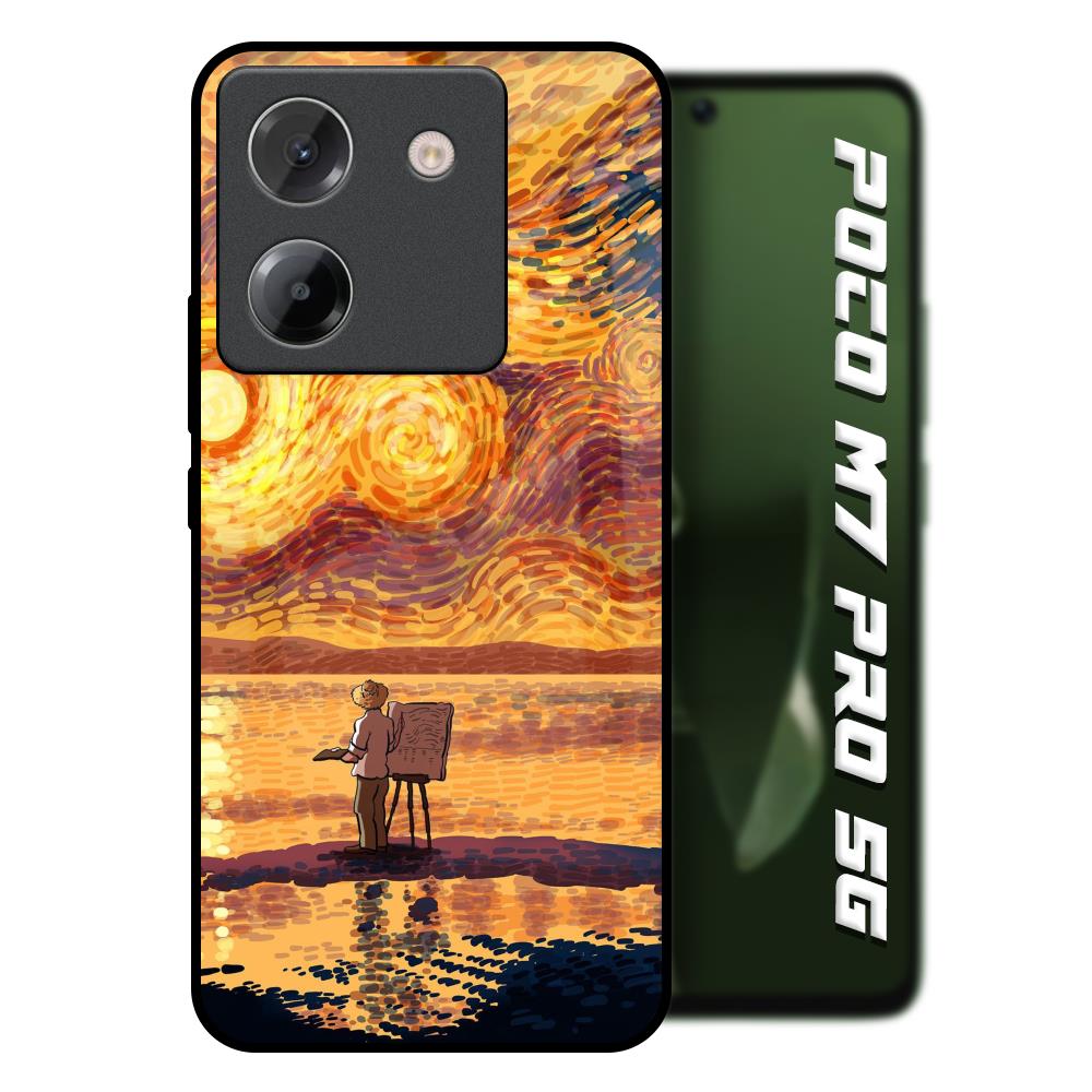 Sunset Vincent Poco M7 Pro 5G Glass Back Cover Online