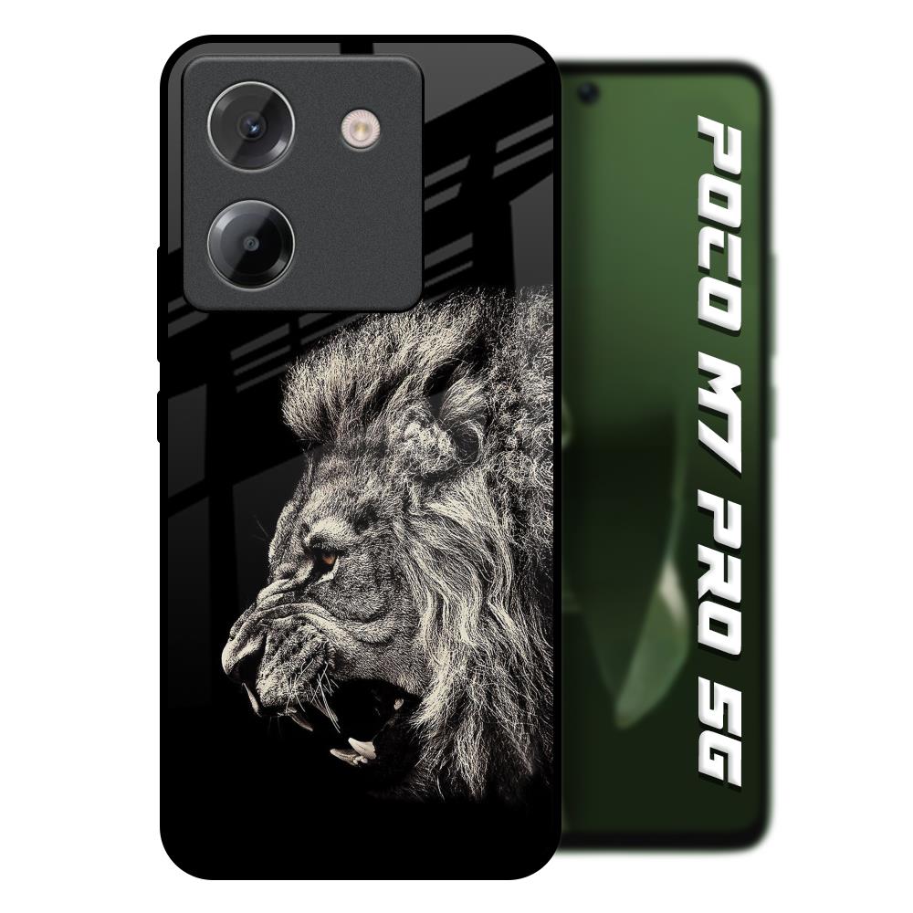 Brave Lion Poco M7 Pro 5G Glass Back Cover Online