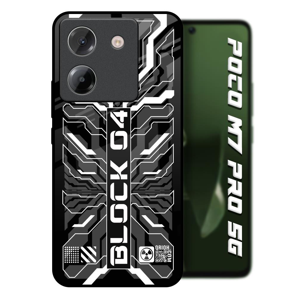 Monochrome Magic Poco M7 Pro 5G Glass Back Cover Online