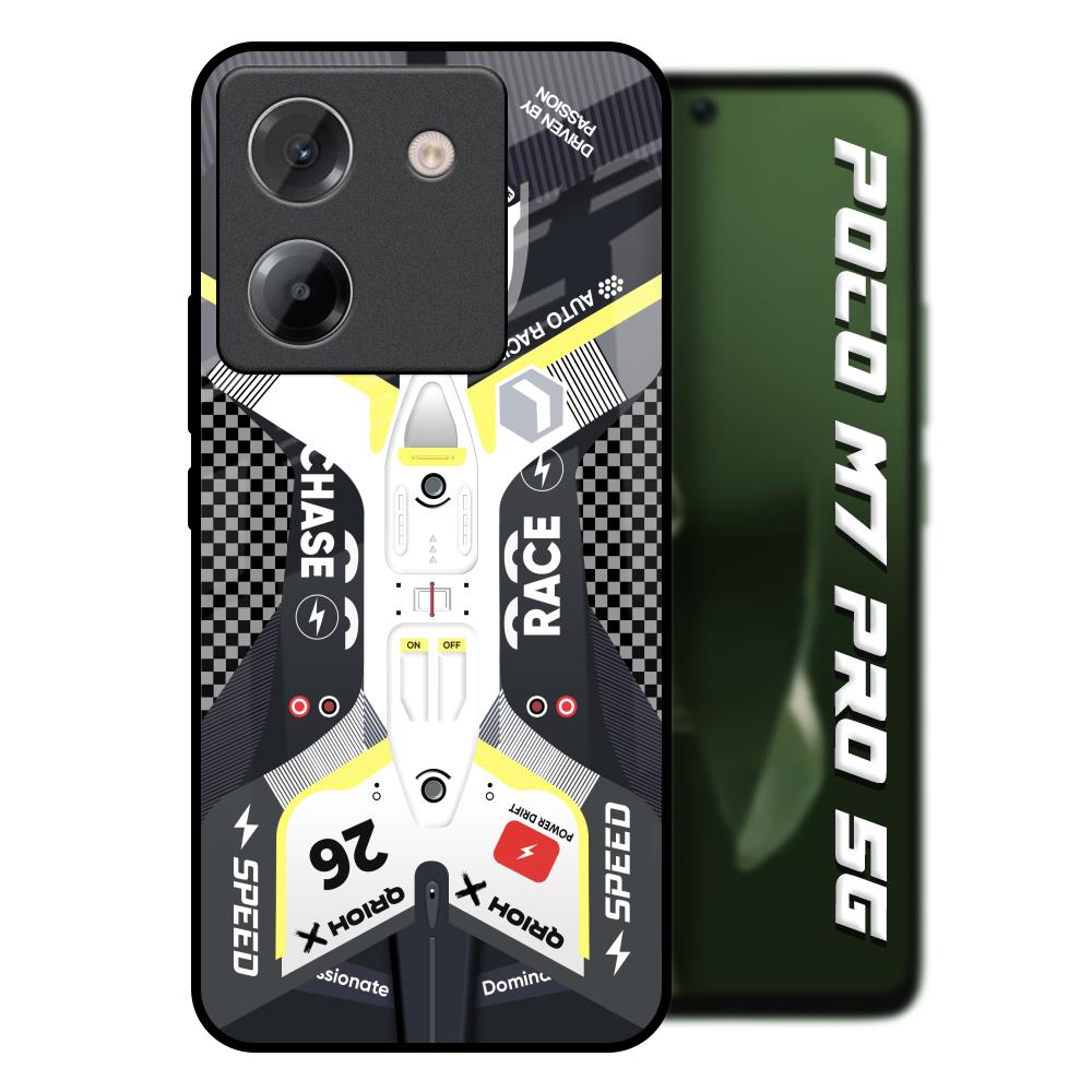 Car Enthusiast Poco M7 Pro 5G Glass Back Cover Online