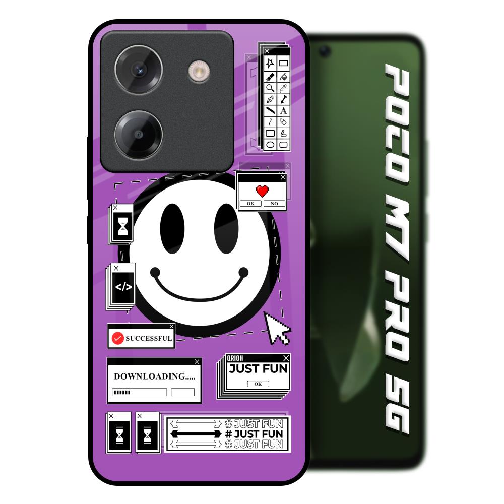Code with Smile Poco M7 Pro 5G Glass Back Cover Online