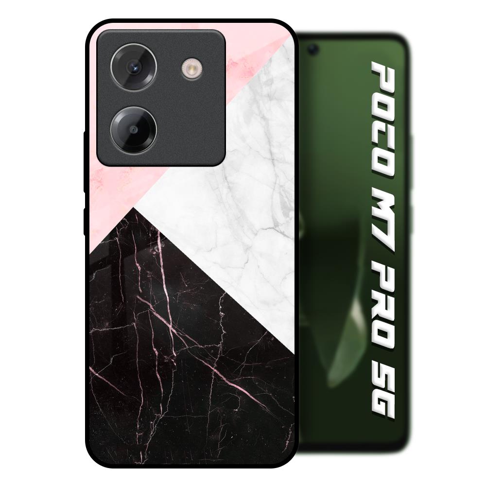 Marble Collage Art Poco M7 Pro 5G Glass Back Cover Online