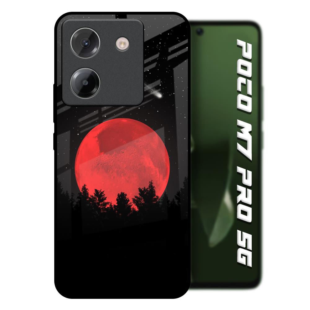 Moonlight Aesthetic Poco M7 Pro 5G Glass Back Cover Online