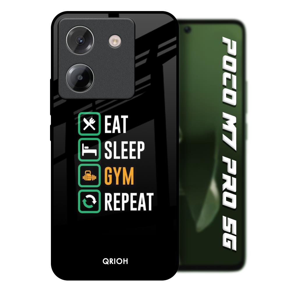 Daily Routine Poco M7 Pro 5G Glass Back Cover Online