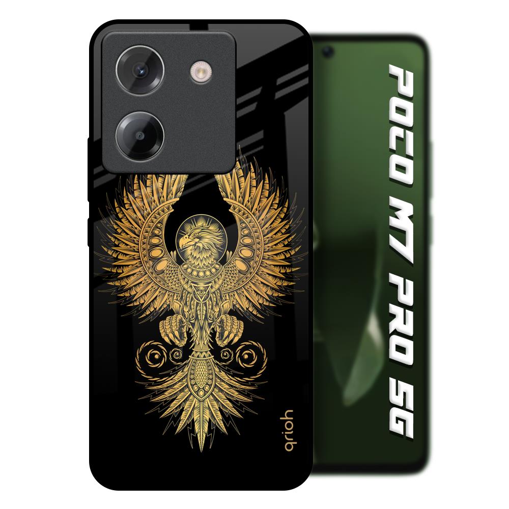 Mythical Phoenix Art Poco M7 Pro 5G Glass Back Cover Online