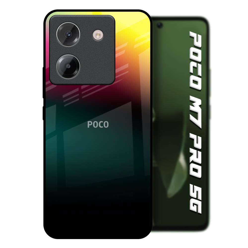 Sunland Gradient Poco M7 Pro 5G Glass Back Cover Online
