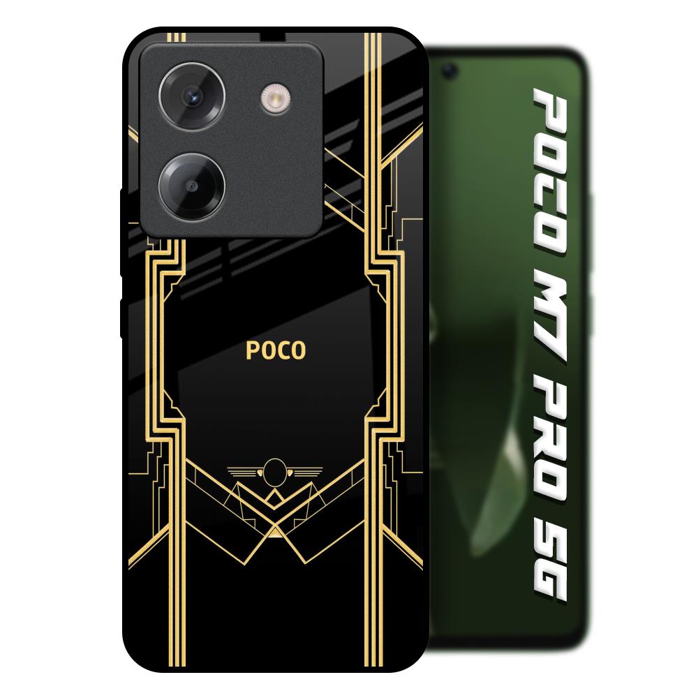 Sacred Logo Poco M7 Pro 5G Glass Back Cover Online