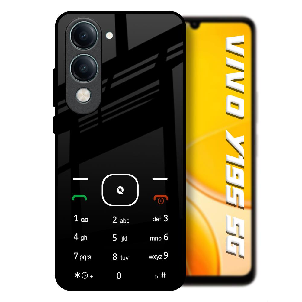 Classic Keypad Pattern Vivo Y19s 5G Glass Back Cover Online