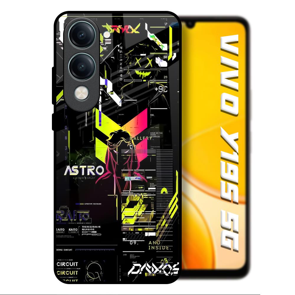 Astro Glitch Vivo Y19s 5G Glass Back Cover Online