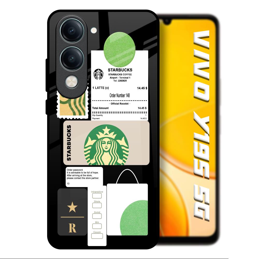 Coffee Latte Vivo Y19s 5G Glass Back Cover Online