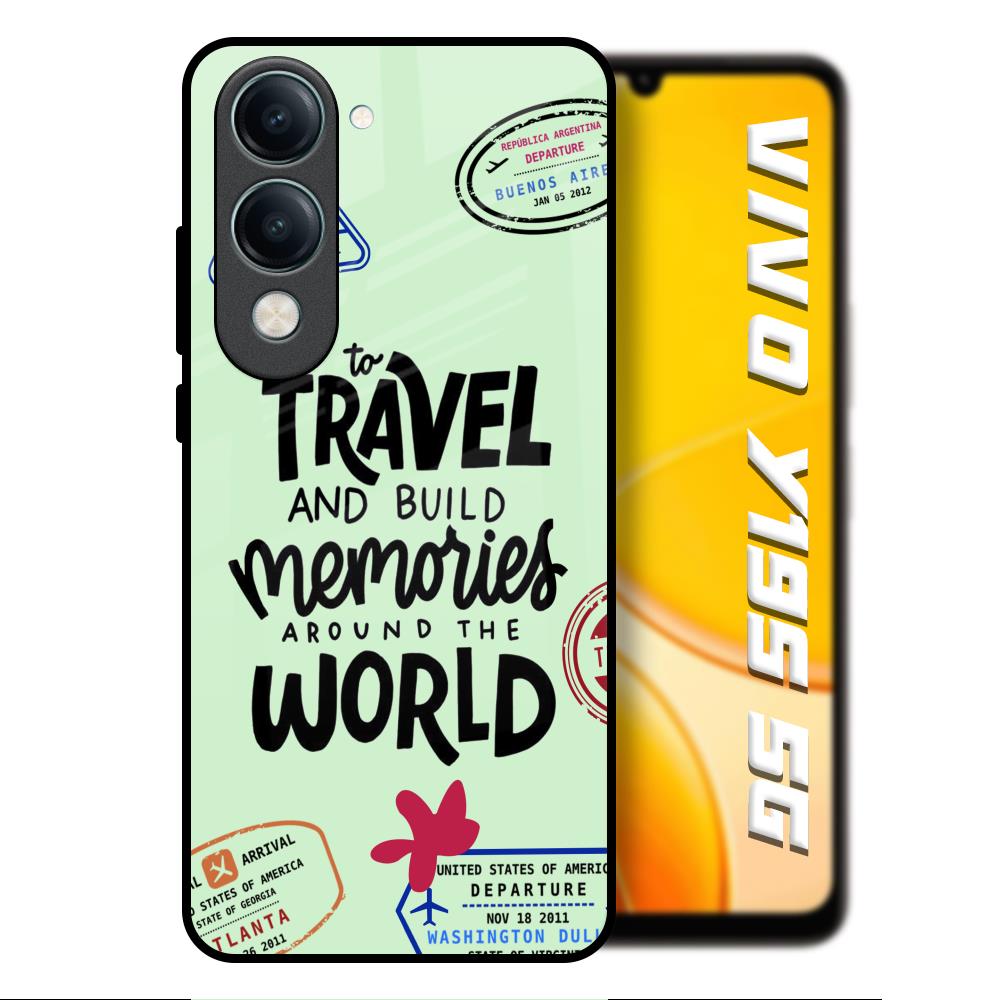 Travel Stamps Vivo Y19s 5G Glass Back Cover Online
