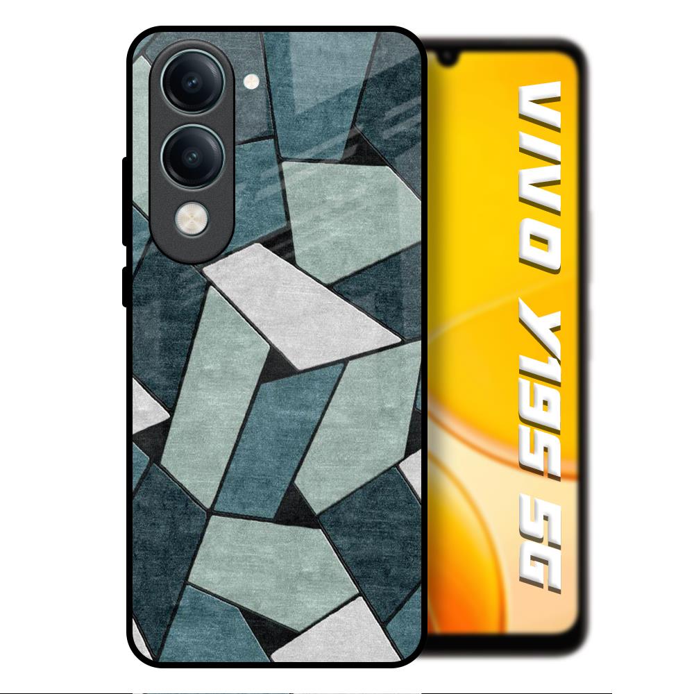 Abstact Tiles Vivo Y19s 5G Glass Back Cover Online