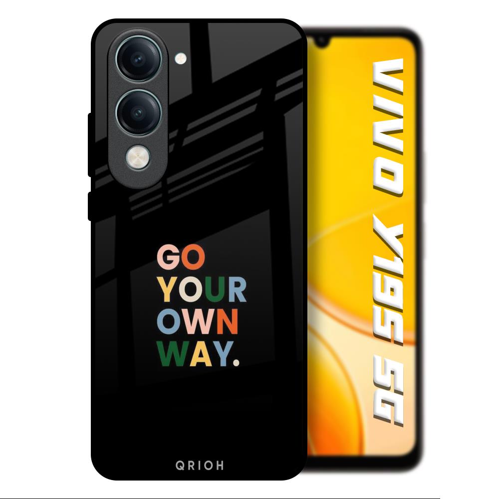 Go Your Own Way Vivo Y19s 5G Glass Back Cover Online