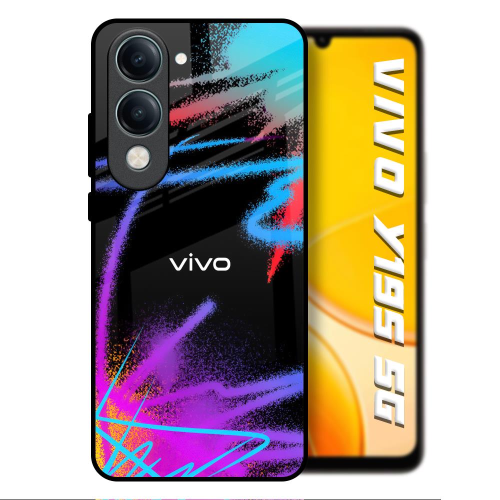 Brushy Color Vivo Y19s 5G Glass Back Cover Online